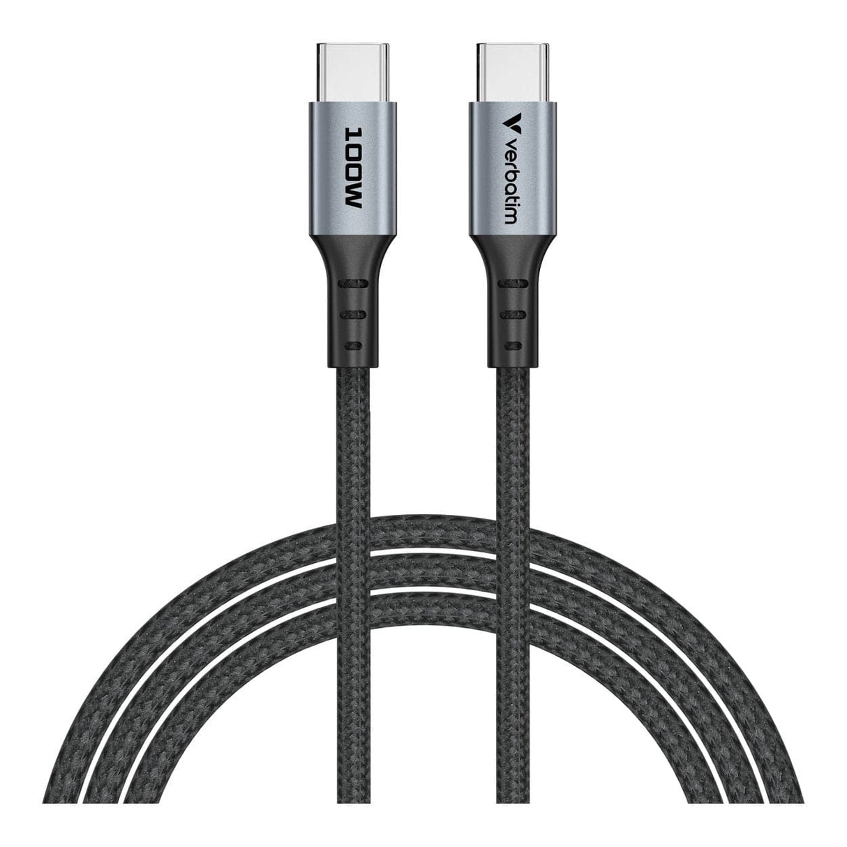 Verbatim 1.2m USB-C to USB-C 100W Sync and Charge Cable Black 31846