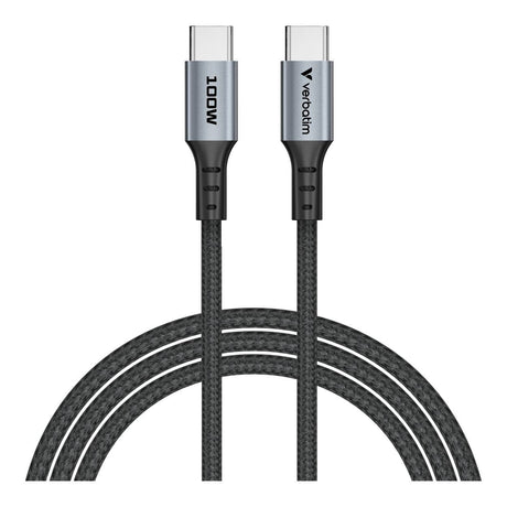 Verbatim 1.2m USB-C to USB-C 100W Sync and Charge Cable Black 31846