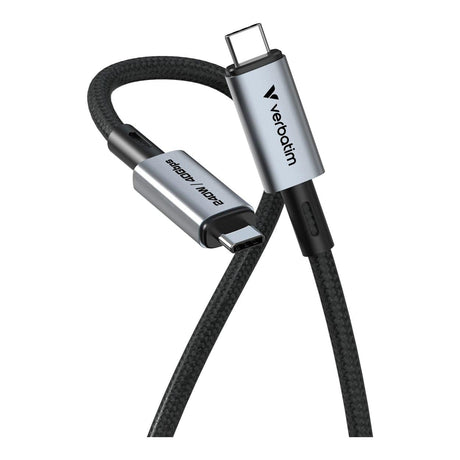 Verbatim 1.2m USB-C to USB-C USB4 240W Cable Black 31847