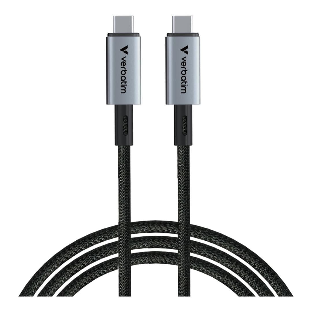 Verbatim 1.2m USB-C to USB-C USB4 240W Cable Black 31847
