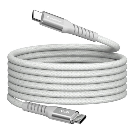 Verbatim 1.2m USB-C to USB-C 60W Sync and Charge Magnetic Cable Grey 38150