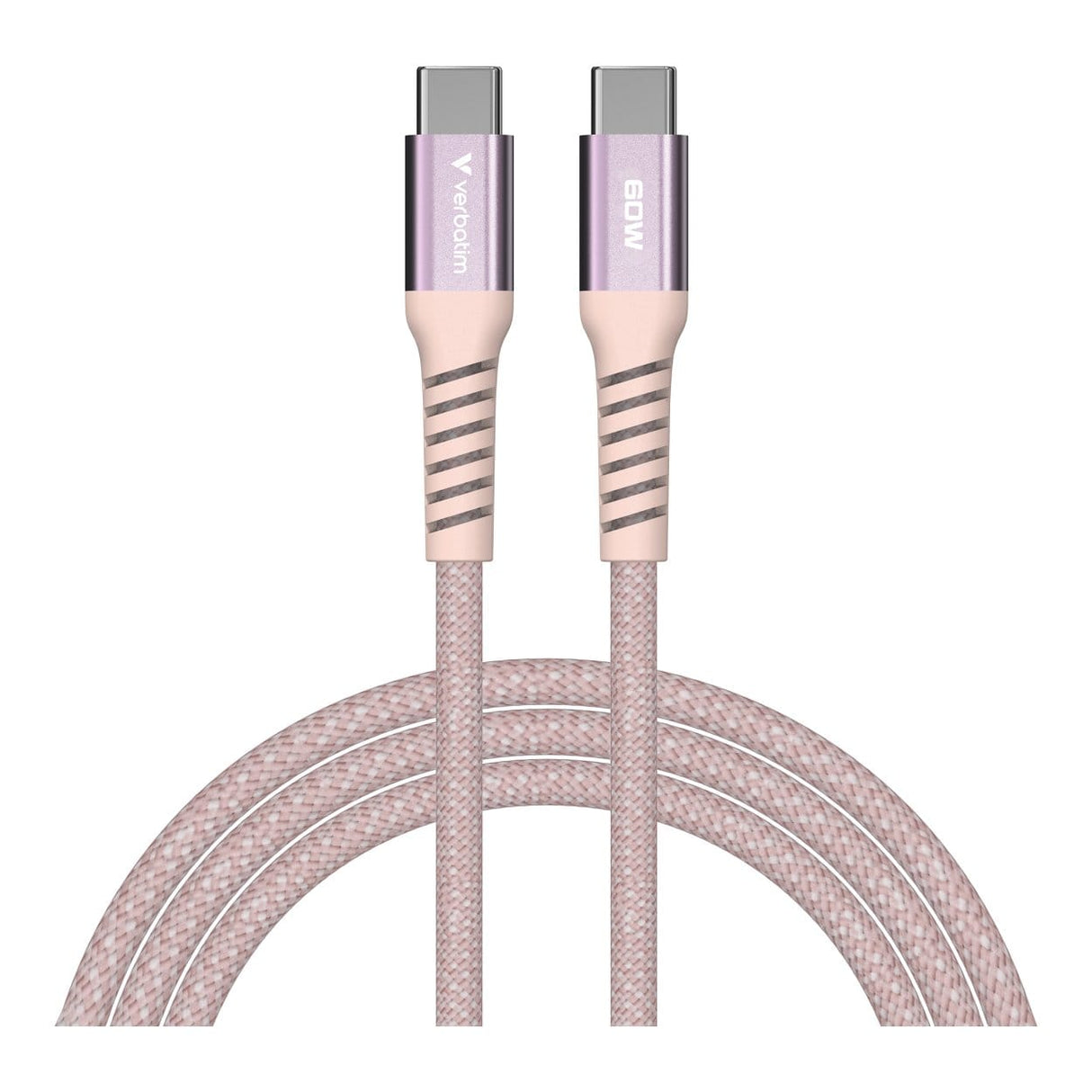 Verbatim 1.2m USB-C to USB-C 60W Sync and Charge Magnetic Cable Pink 31853