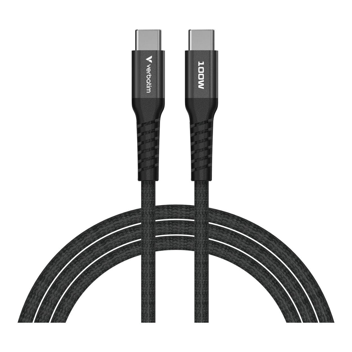 Verbatim 1.2m USB-C to USB-C 100W Sync and Charge Magnetic Cable Black 31863
