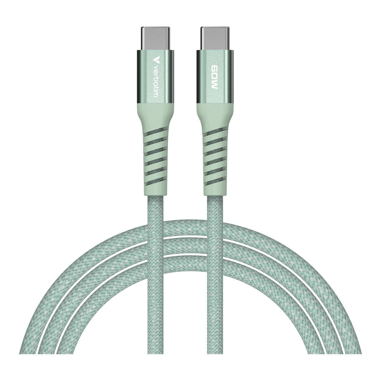 Verbatim 1.2m USB-C to USB-C 60W Sync and Charge Magnetic Cable Green 31864