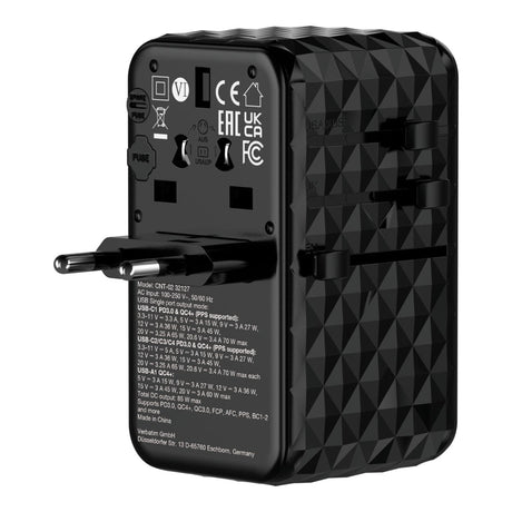 Verbatim Charge and Travel 85W Diamond Travel Adapter 32127