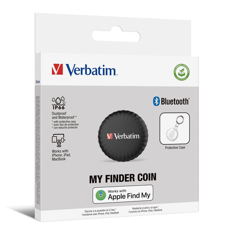 Verbatim My Finder Coin Bluetooth Tracker Black 32133