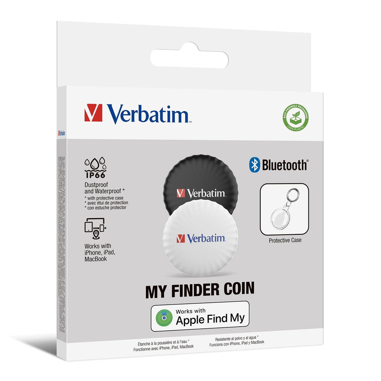 Verbatim My Finder Coin Bluetooth Tracker 2-pack 32134