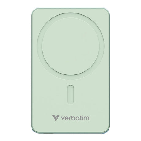 Verbatim Charge n Go Essentials 5000mAh Magnetic Wireless Powerbank Green 32226