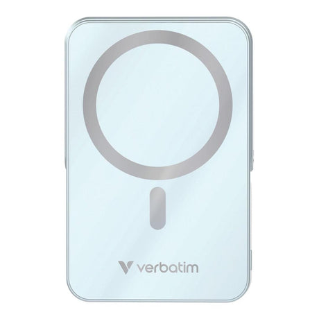 Verbatim Charge n Go 10,000mAh Magnetic Wireless Charging Power Bank Glass with Stand Blue 32266