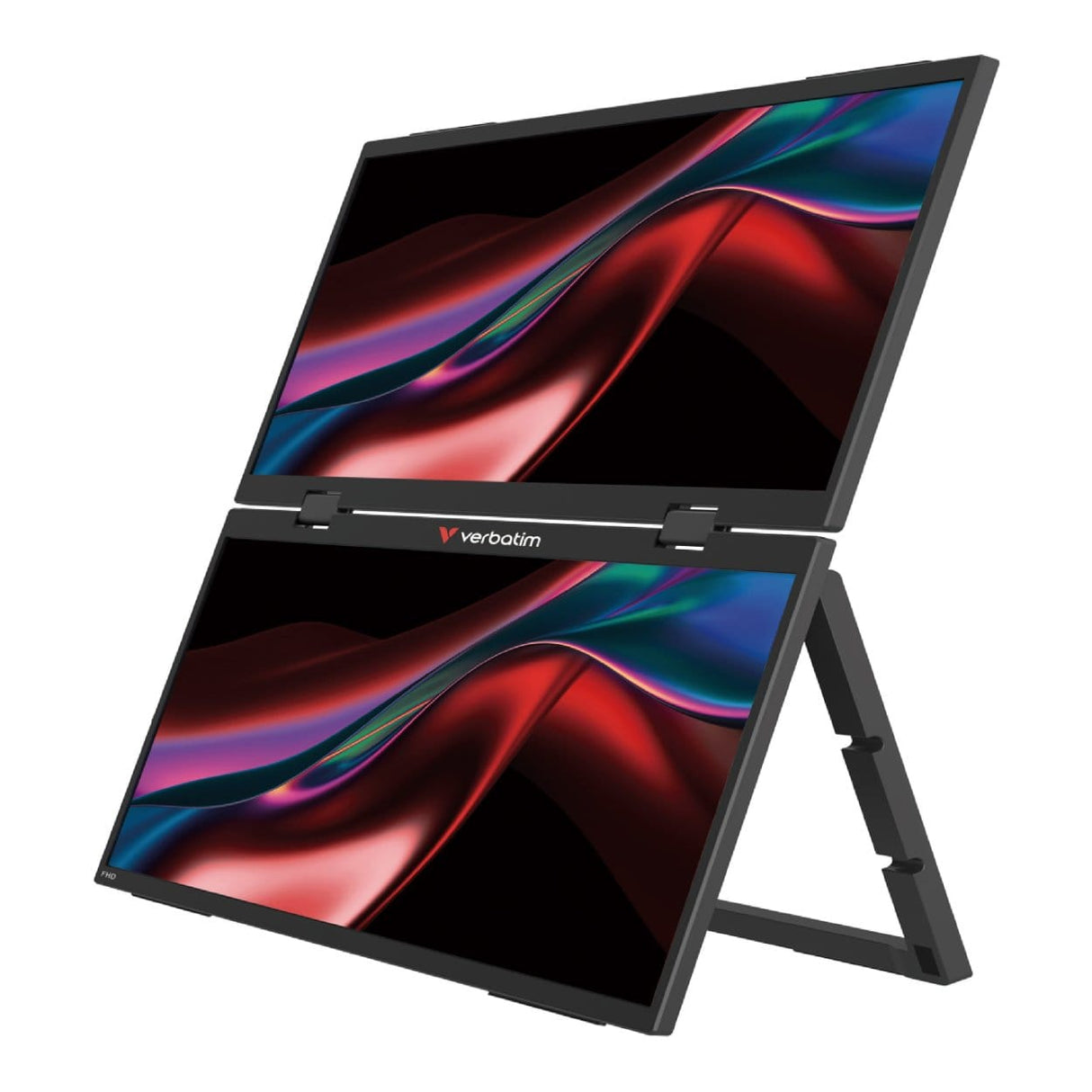 Verbatim 15.6-inch 1920 x 1080p FHD 16:9 60Hz 10ms LED IPS Portable Dual Essentials Monitor 32403