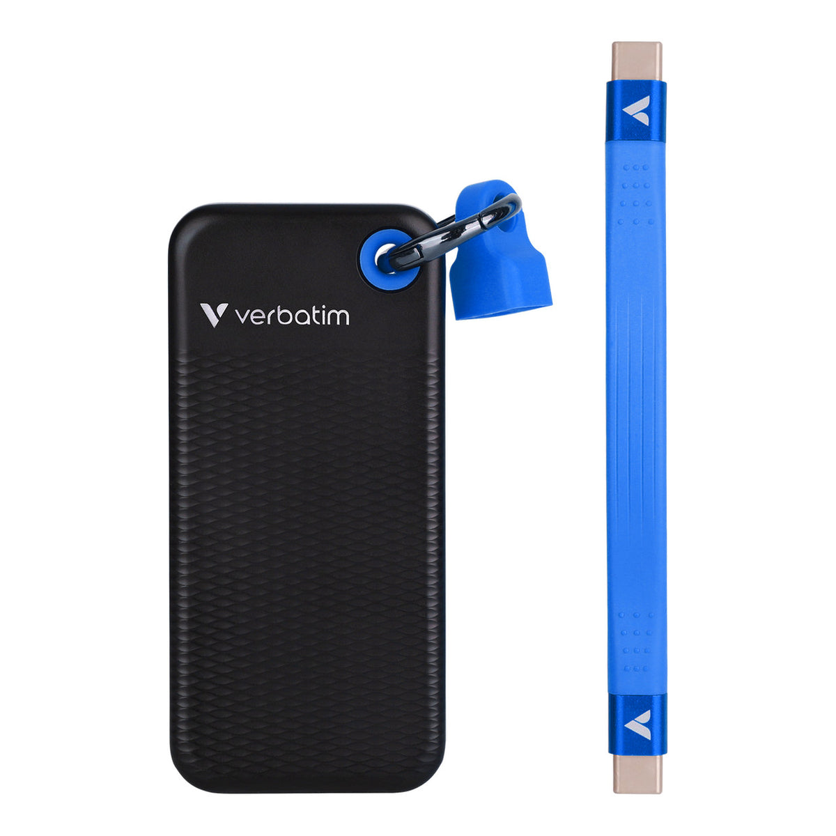 Verbatim Pocket SSD M.2 256GB Portable External SSD Black Blue 32416