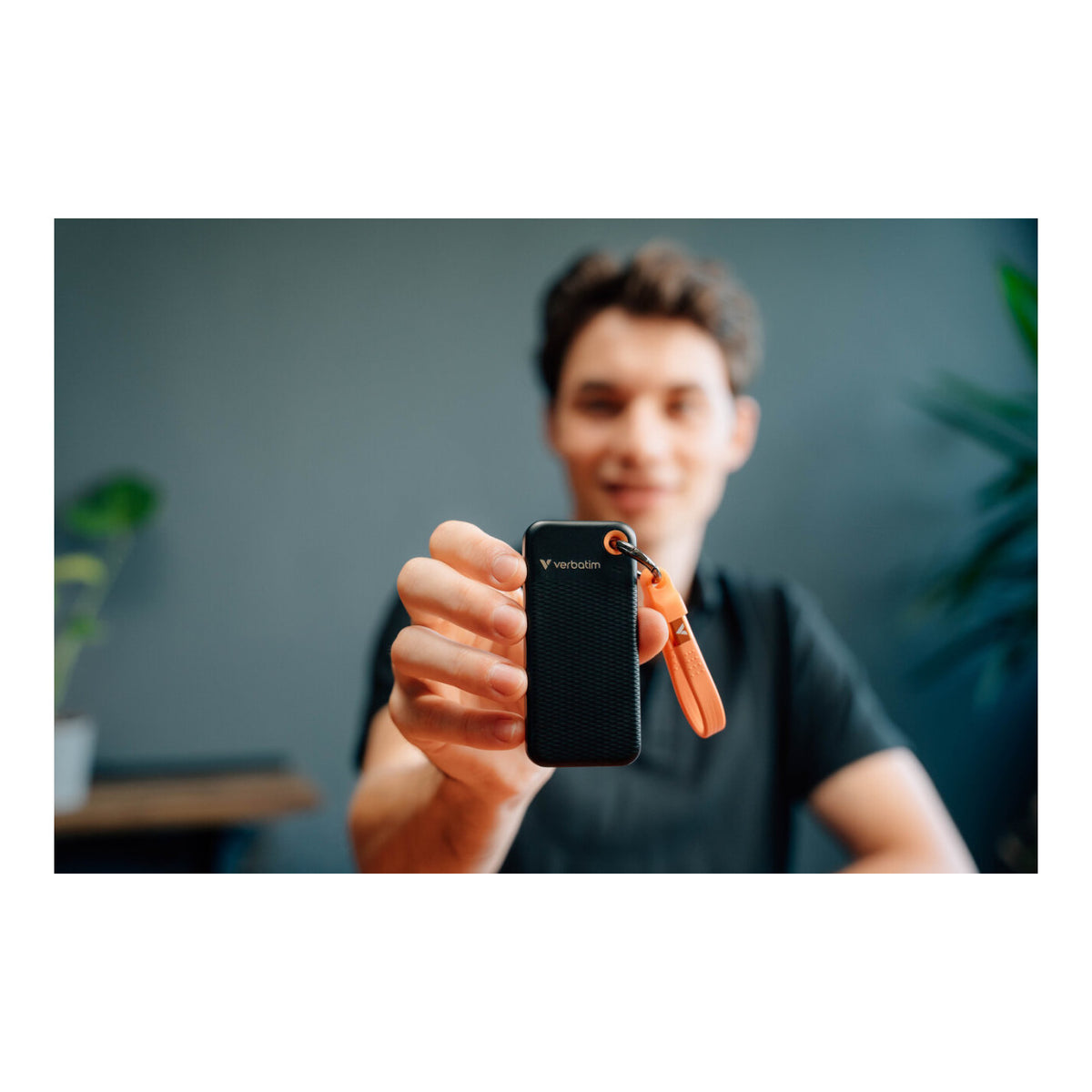Verbatim Pocket SSD M.2 256GB Portable External SSD Black Orange 32418