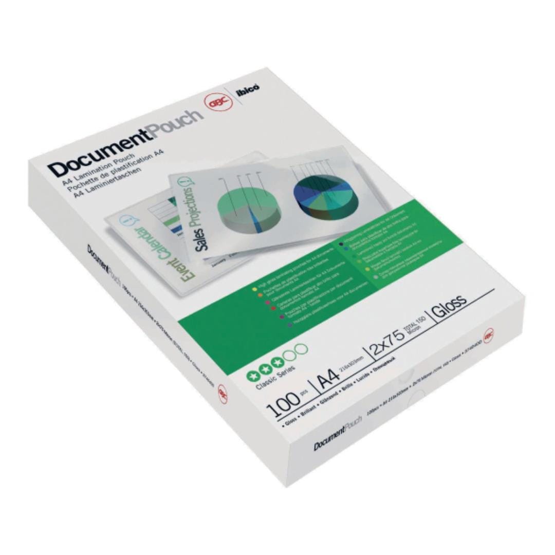 GBC Gloss A4 Document Pouch 100-pack - 250 Micron 330024