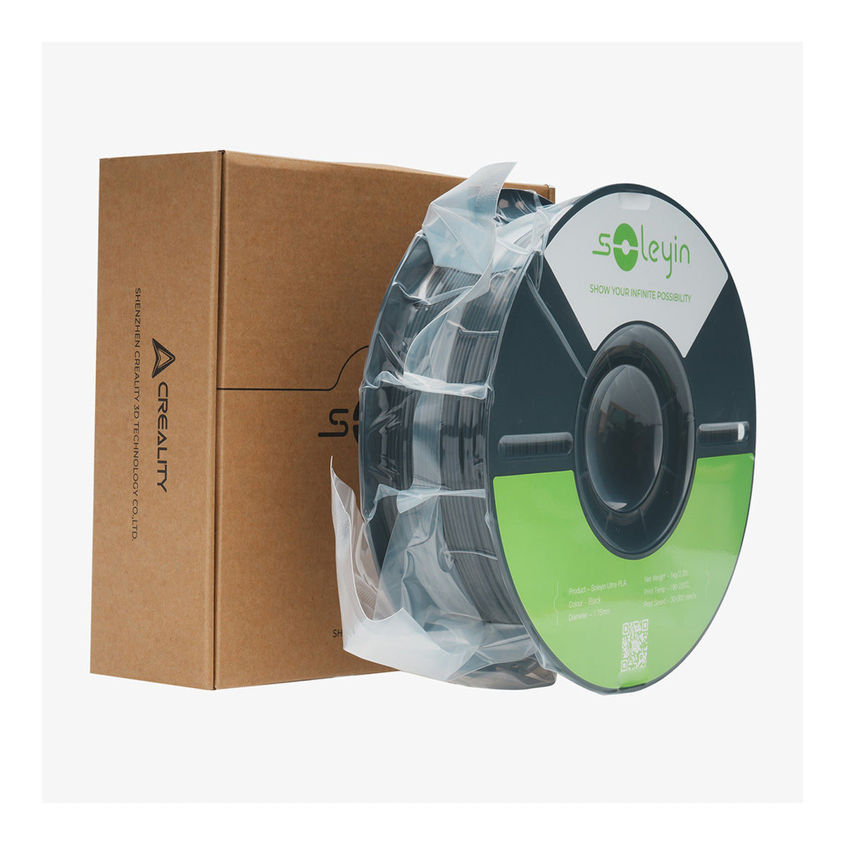 Soleyin Ultra PLA Filament 1Kg - Black 3301010500