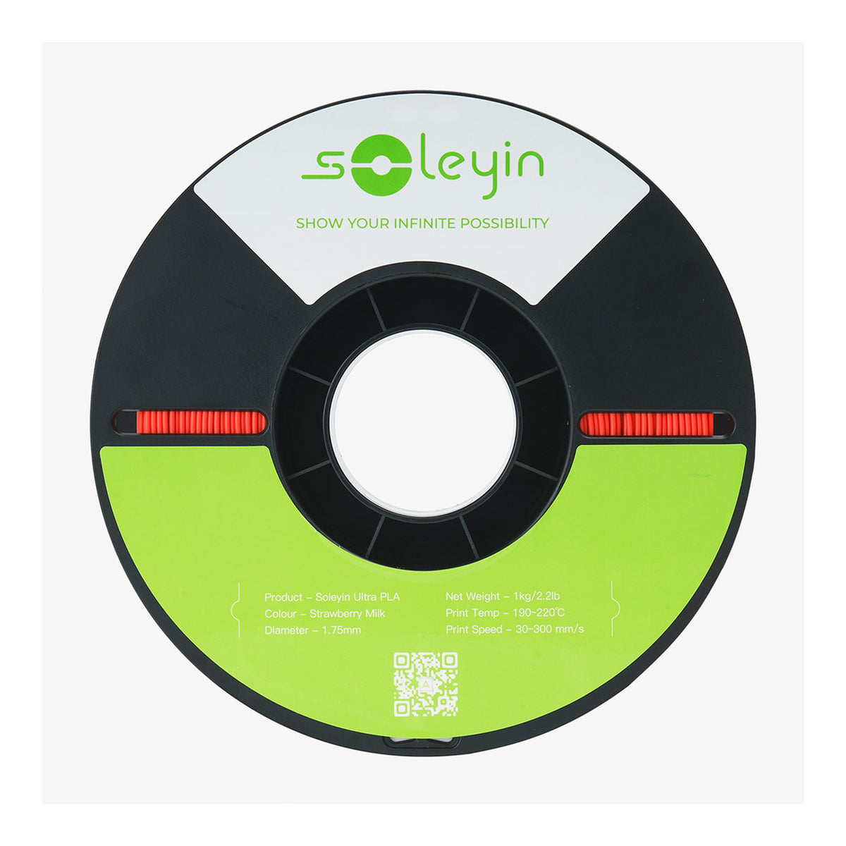 Soleyin Ultra PLA Filament 1Kg - Strawberry Milk 3301010510