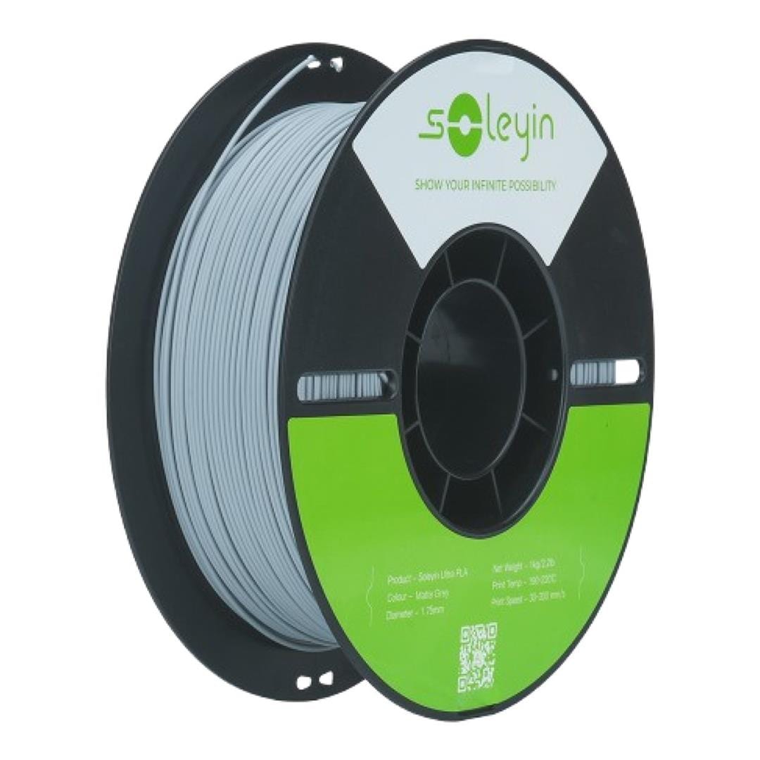 Soleyin Ultra PLA Filament 1Kg - Matte Grey 3301010517