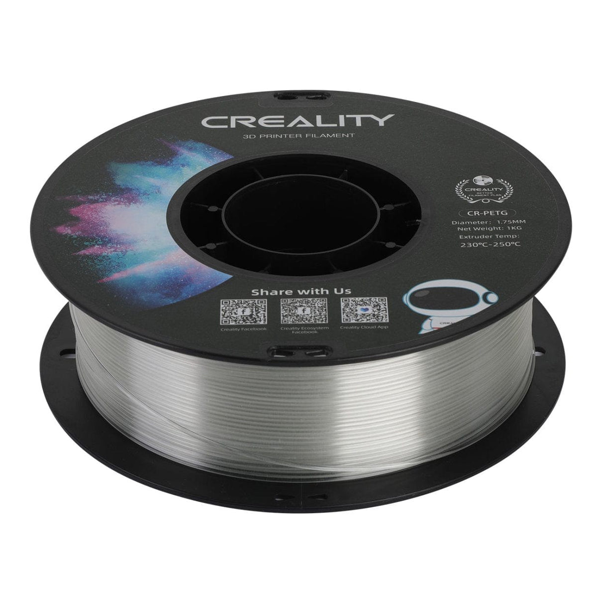 Creality 3D PETG Filament 1Kg - Translucent 3301030037