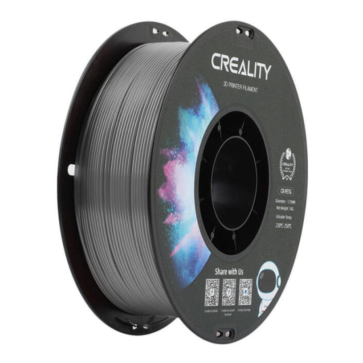 Creality 3D PETG Filament Grey 1Kg 3301030039