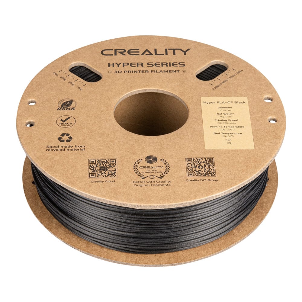 Creality 3D Hyper PLA-CF Carbon Fiber Filament Black 1Kg 3301060015