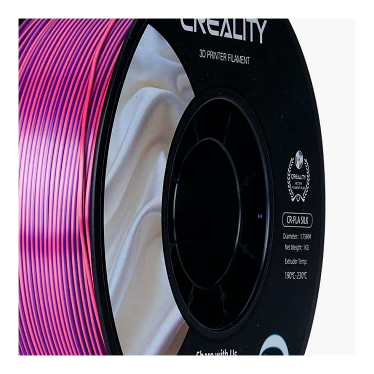 Creality 3D Dual Silk PLA Filament 1Kg - Pink-Purple 3301120013