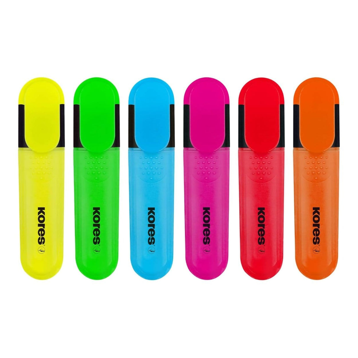 Kores Bright Liner Plus Chisel Tip 6-pack Neon 36160