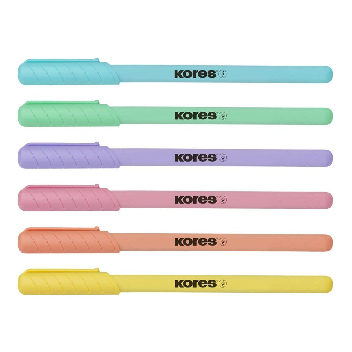 Kores K-ORM Opaque Pastel Barrel Ballpoint Pens 50-pack 37086