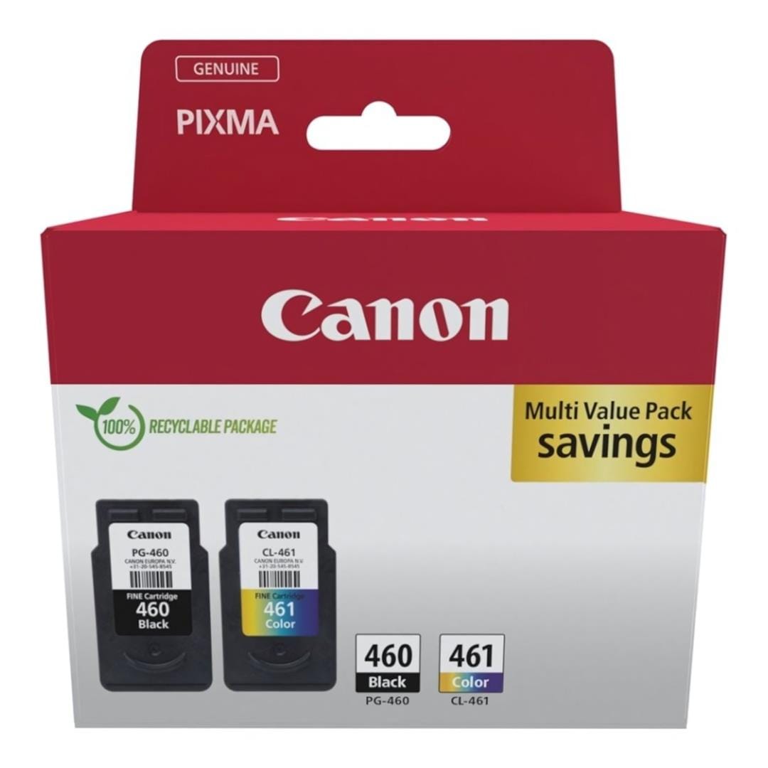 Canon PG-460 Black and CL-461 Colour Printer Ink Cartridges Original 3711C007 Multi-pack 3711C007