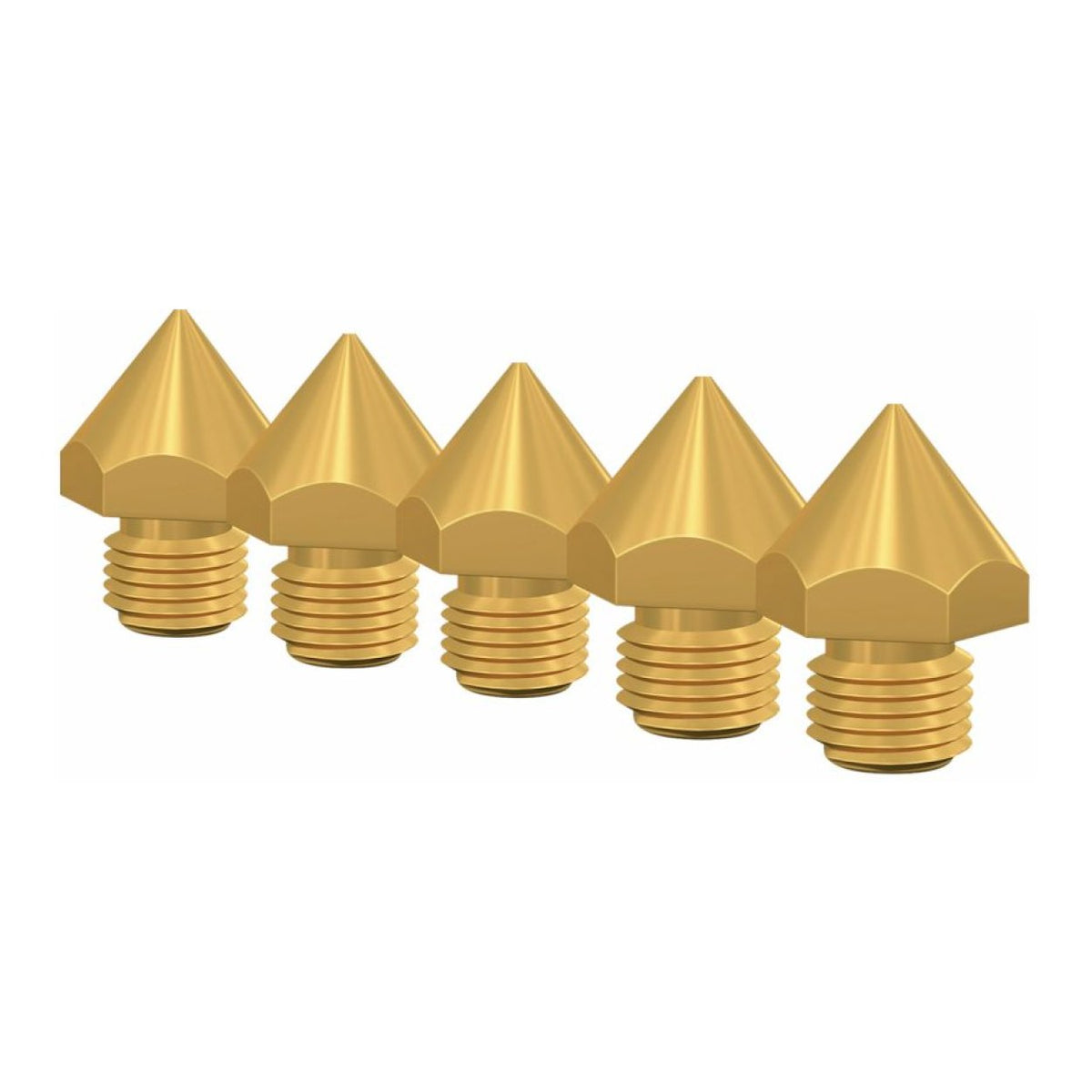 Creality CR-10S Pro / CR-10 Max 0.4mm Fine-Thread Brass Nozzles 5-pack 4004020040