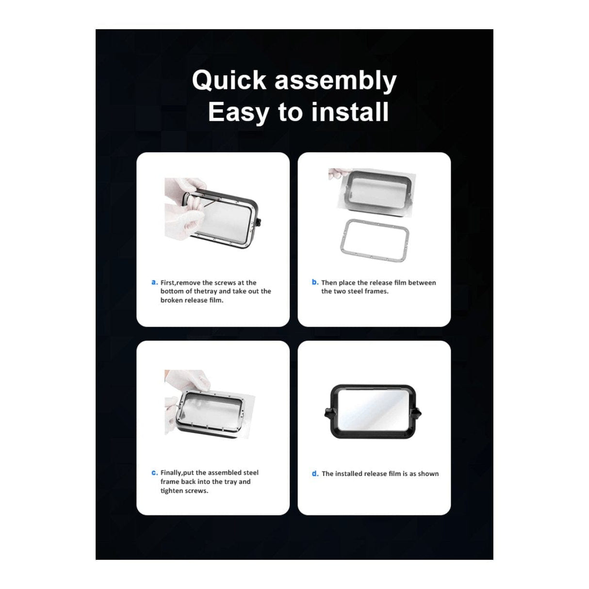 Creality High-Speed Release Film Accessory Pack 3-piece 4004080016