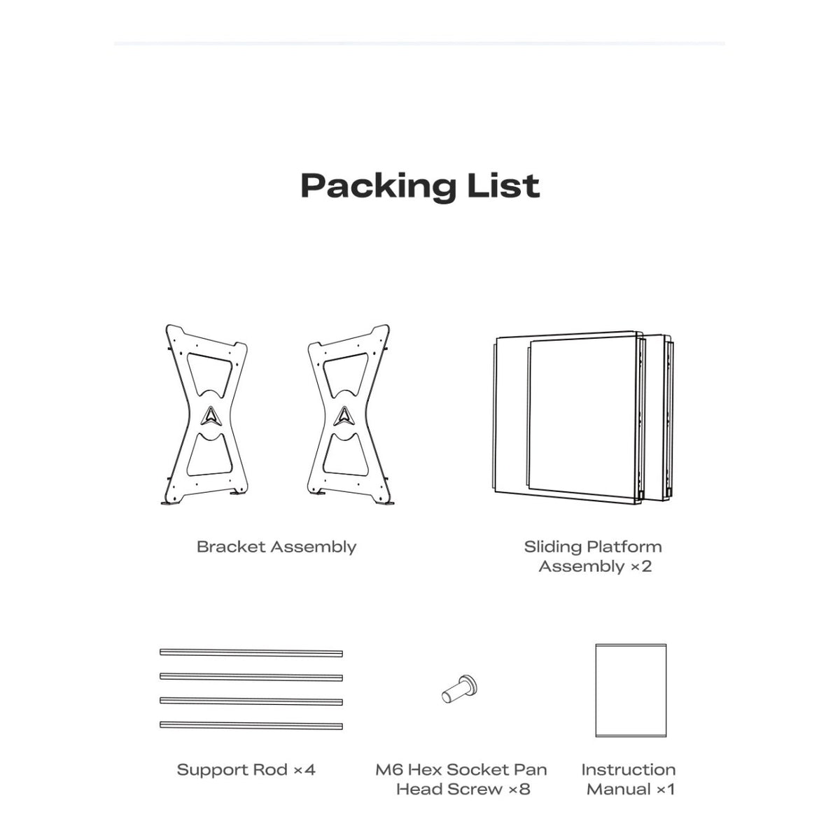 Creality CFS Workstand Dual-Layer Pull-Out Stand 15kg 4005010131