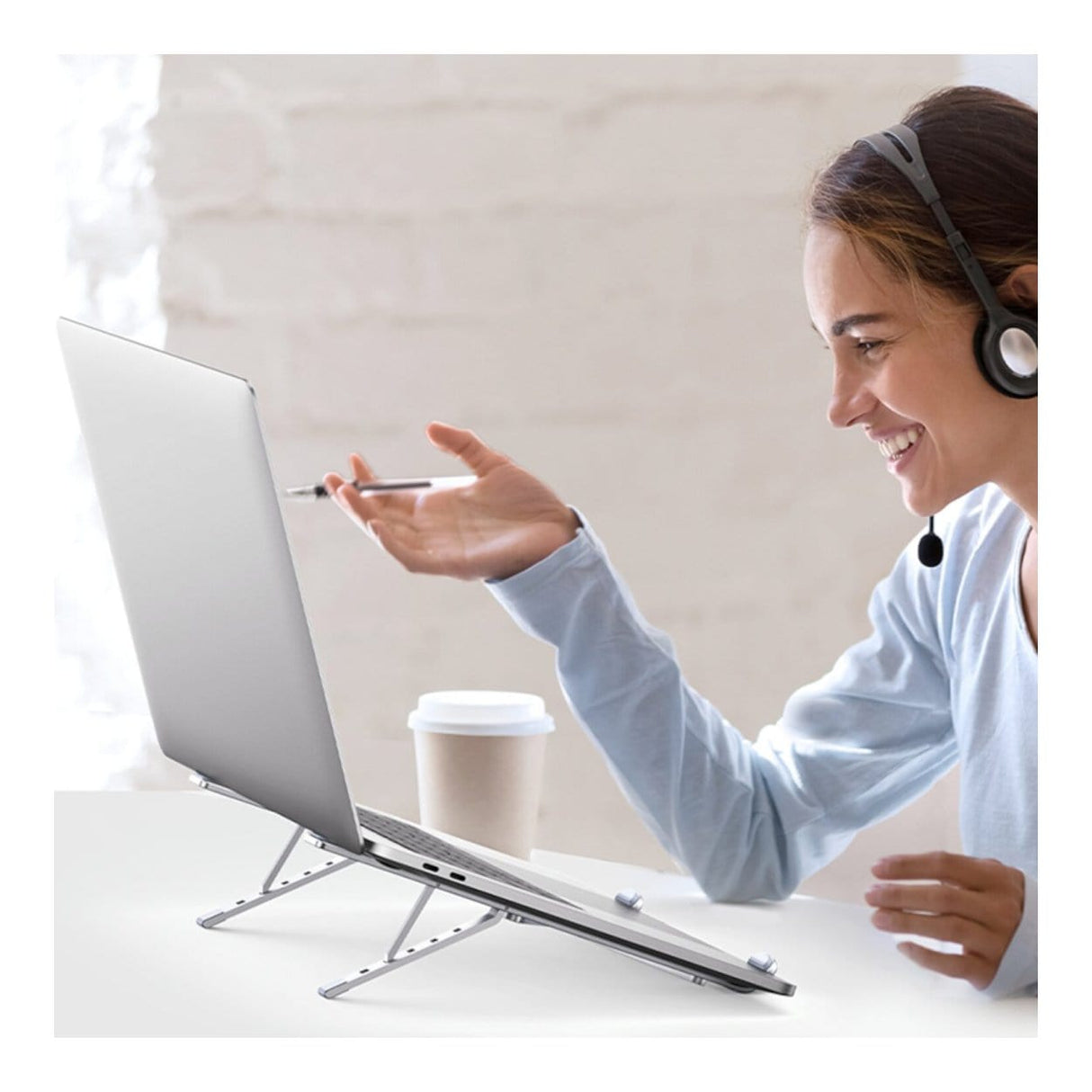 Ugreen Aluminium Adjustable Notebook Stand Silver 40291
