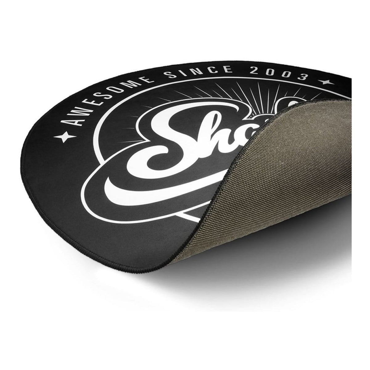 Sharkoon Black and White 120cm Round Floor Mat 4044951027606