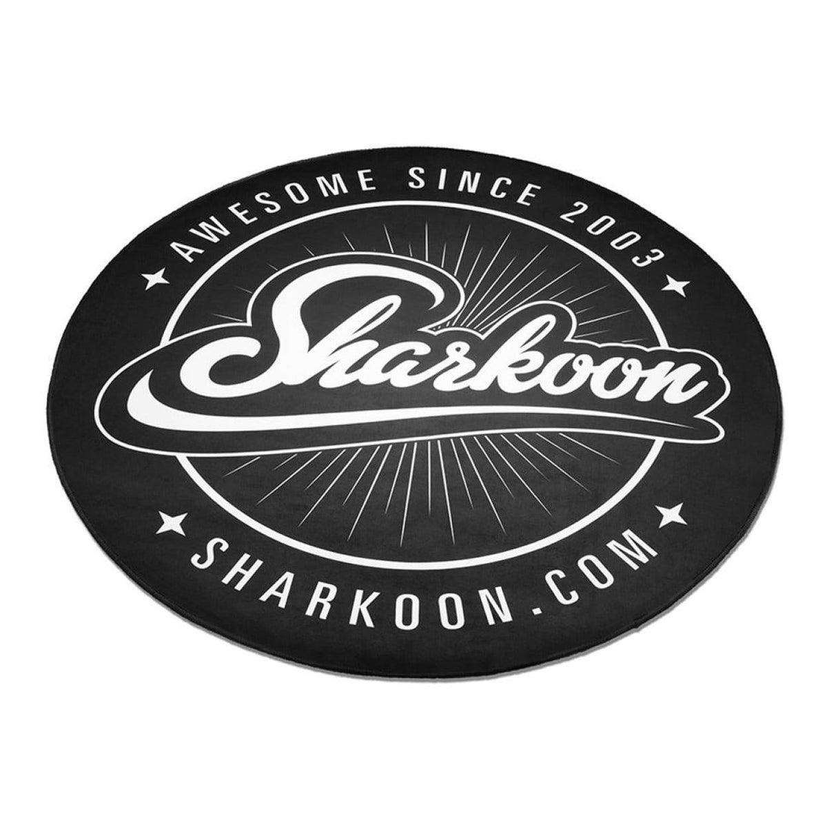 Sharkoon Black and White 120cm Round Floor Mat 4044951027606