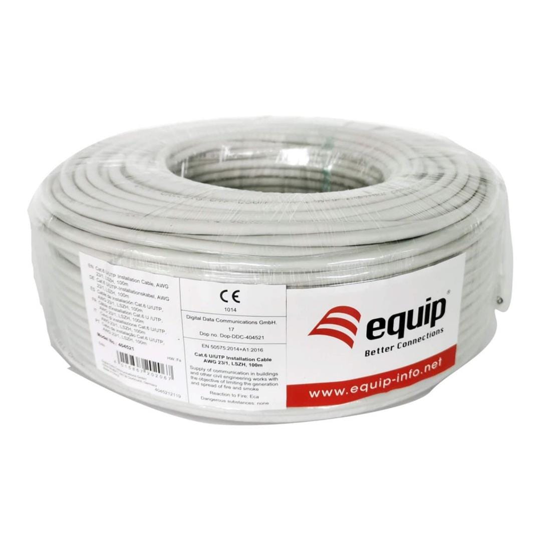 Equip 100m Cat.6 U/UTP Installation Cable 404521