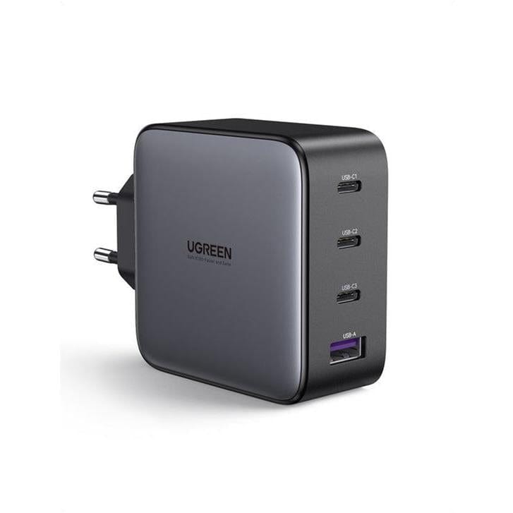 UGreen 100W 4-Port GaN PD Wall Charger Black 40747