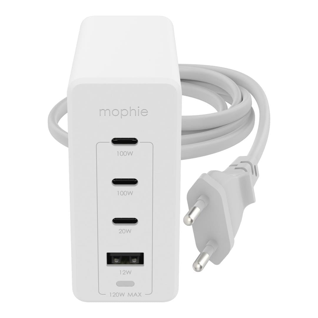 ZAGG Mophie 120W GaN USB-C PD Wall Adapter EU White 409909309