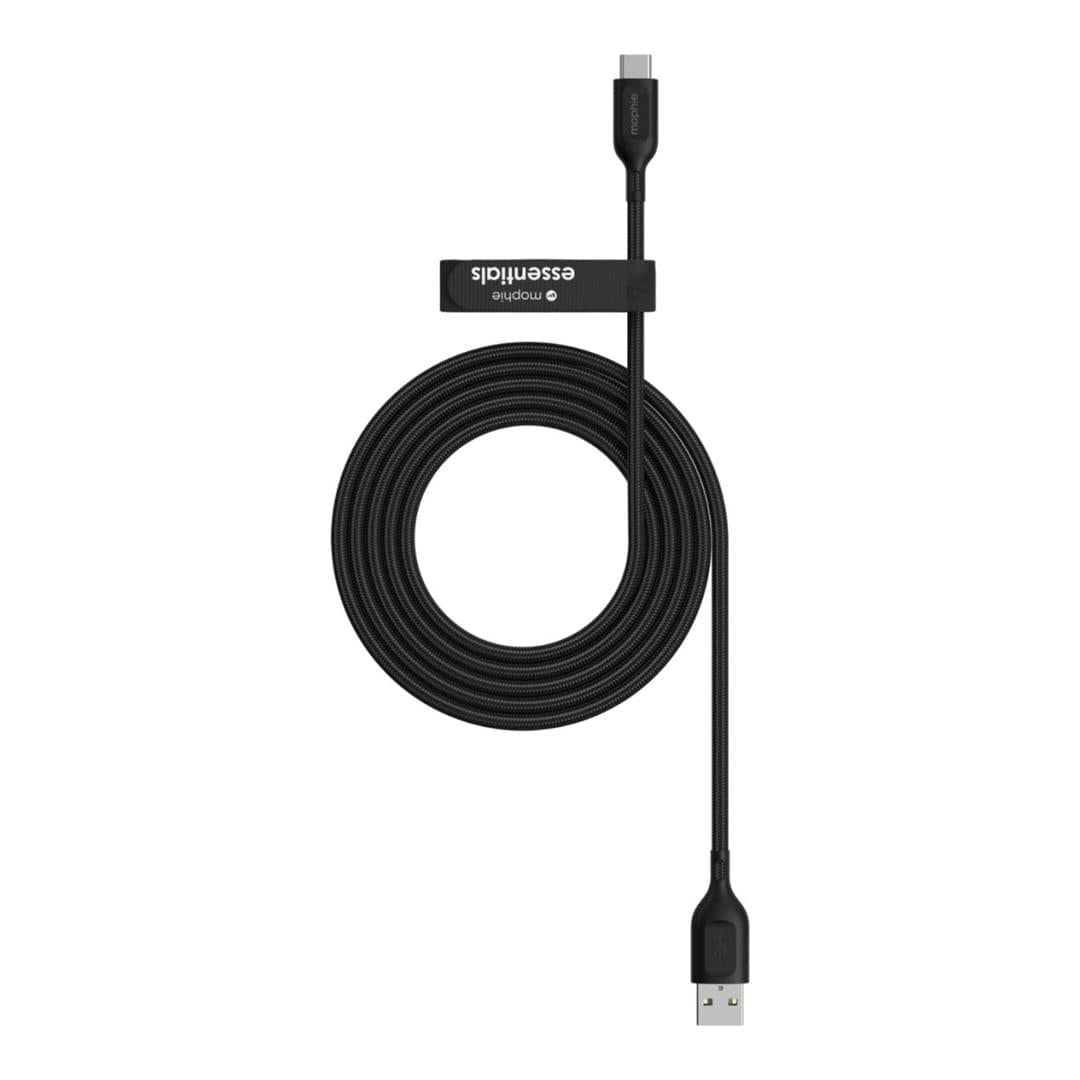 ZAGG Mophie 2m Essentials USB-A to USB-C Cable Black 409913775