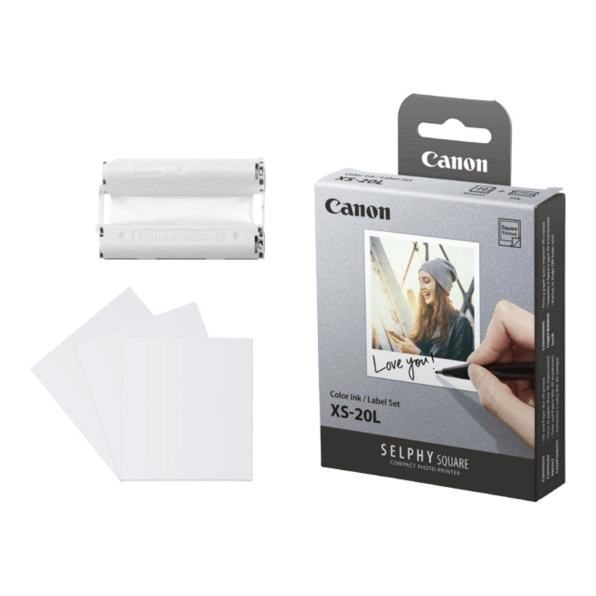 Canon XS-20L Ink & 72 x 85mm Photo Paper Set 20-sheets 4119C002