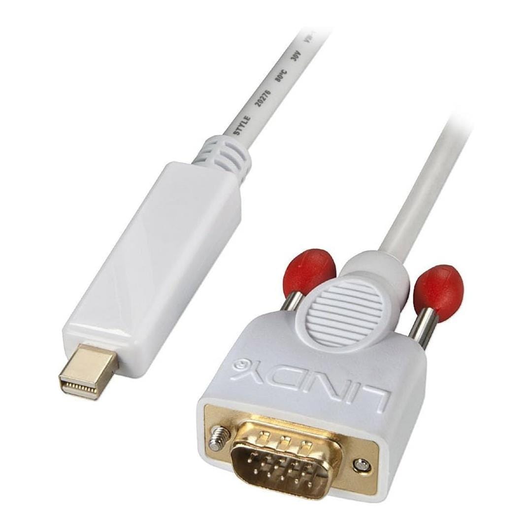 Lindy 2m Mini DisplayPort to VGA Adapter White 41476