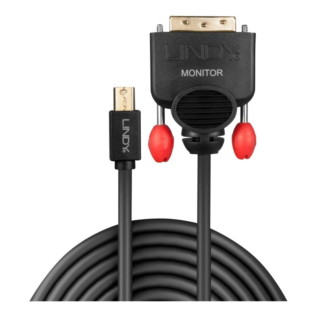 Lindy 3m Mini DisplayPort to DVI Cable Black 41953