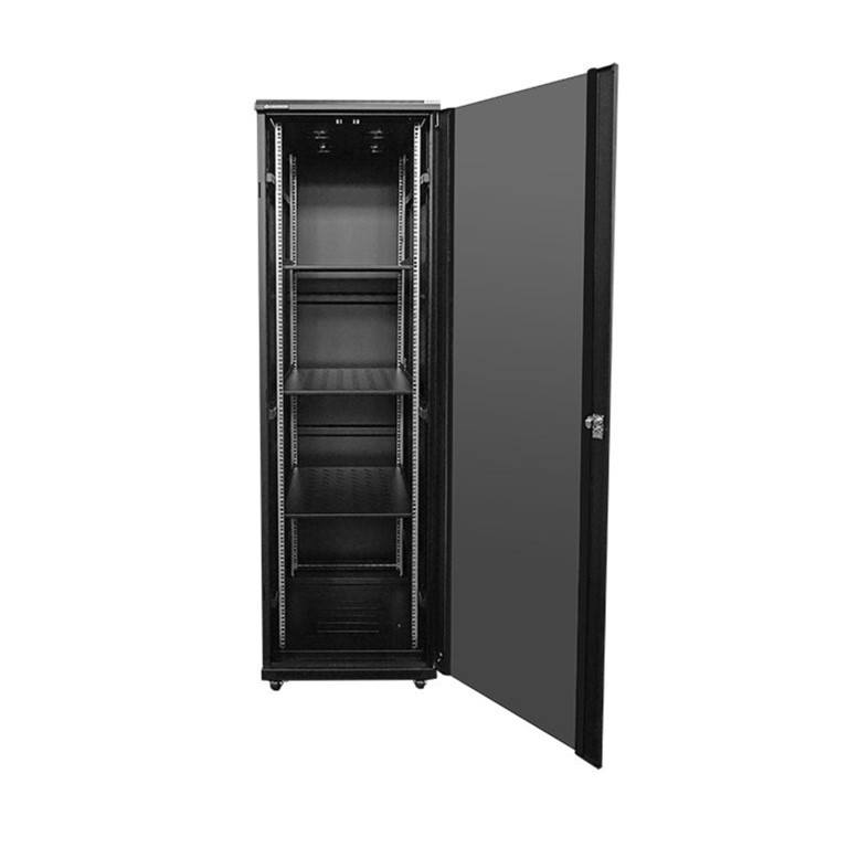Connect 42U 800mm Deep Cabinet with 4 Fans and 3 Shelves 42UCAB800D
