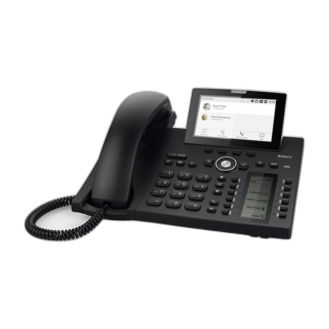 Snom D385 12-line USB Hi-Res Colour TFT Display Desktop SIP Phone without PSU 4340