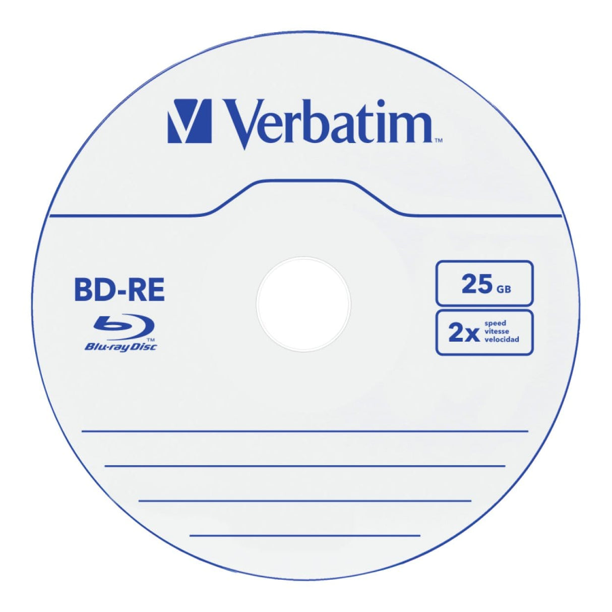 Verbatim 43615 Blank Blu-Ray Disc BD-RE 25GB 5-pack