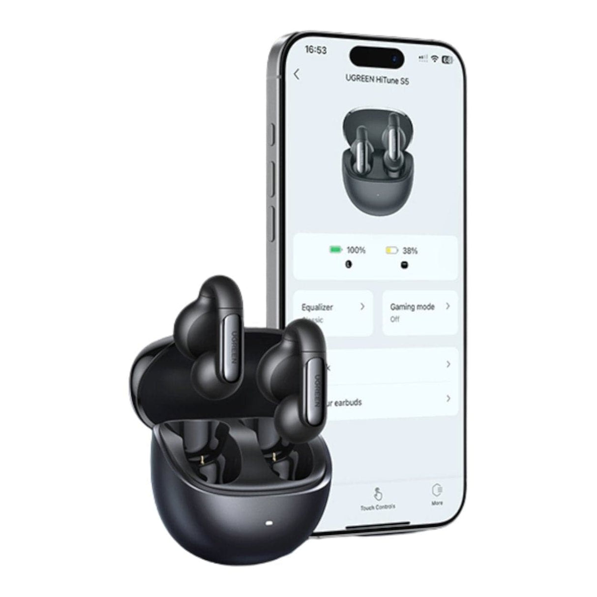Ugreen HiTune S5 Open-Ear TWS Earbuds Black 45760