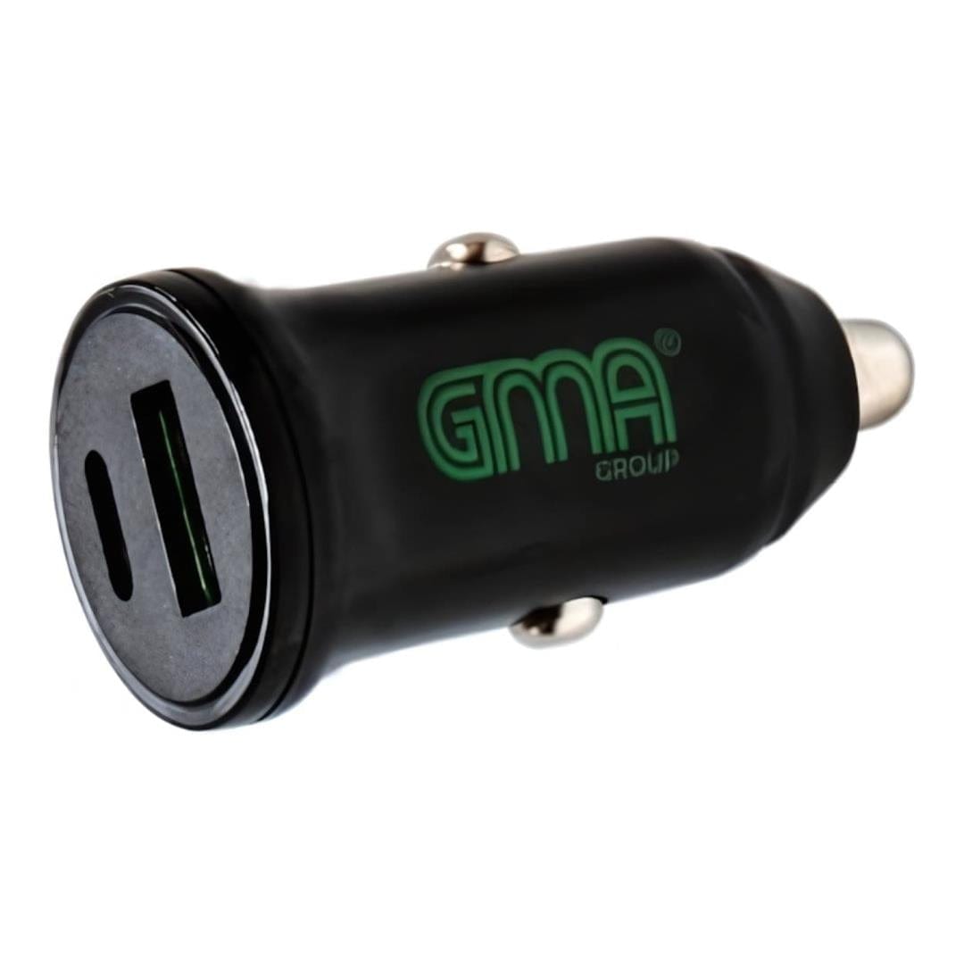 GMA Car Charger USB & USB-C - Black 46956595