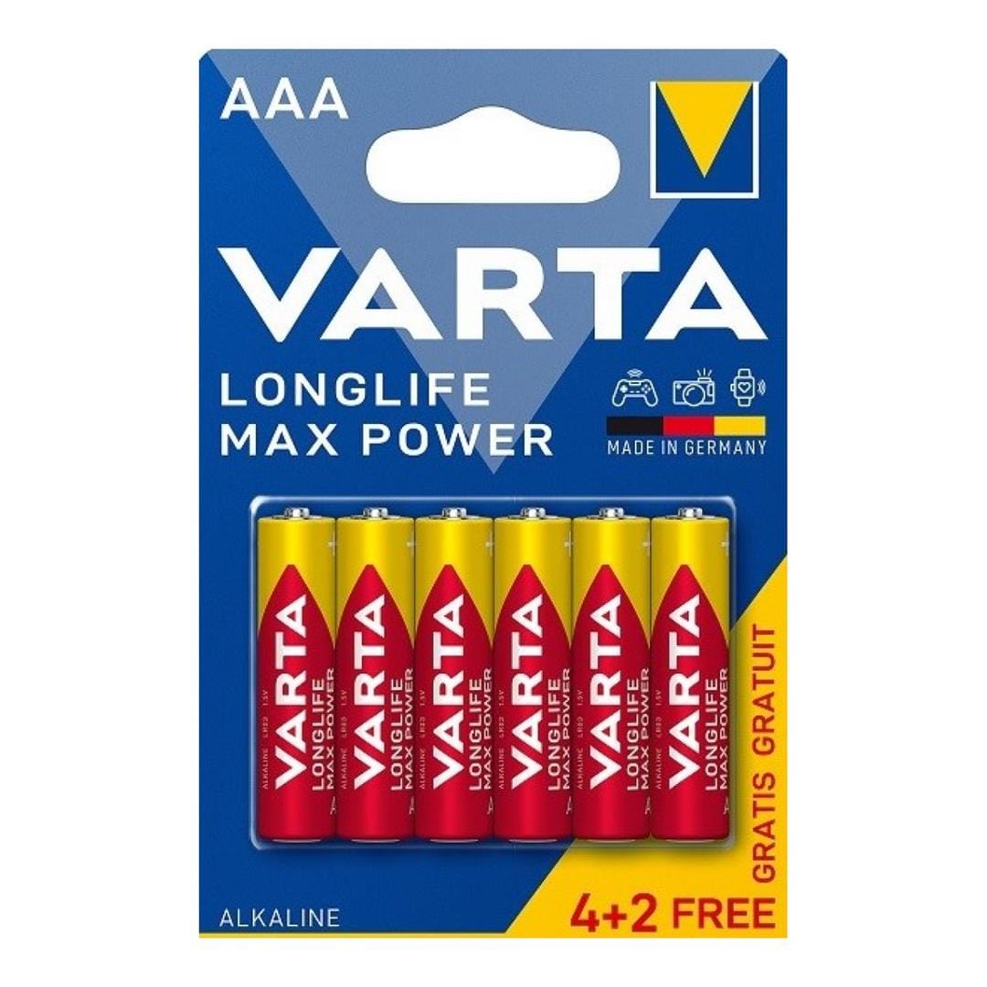 Varta Longlife Max AAA Batteries 6-pack 4703101436