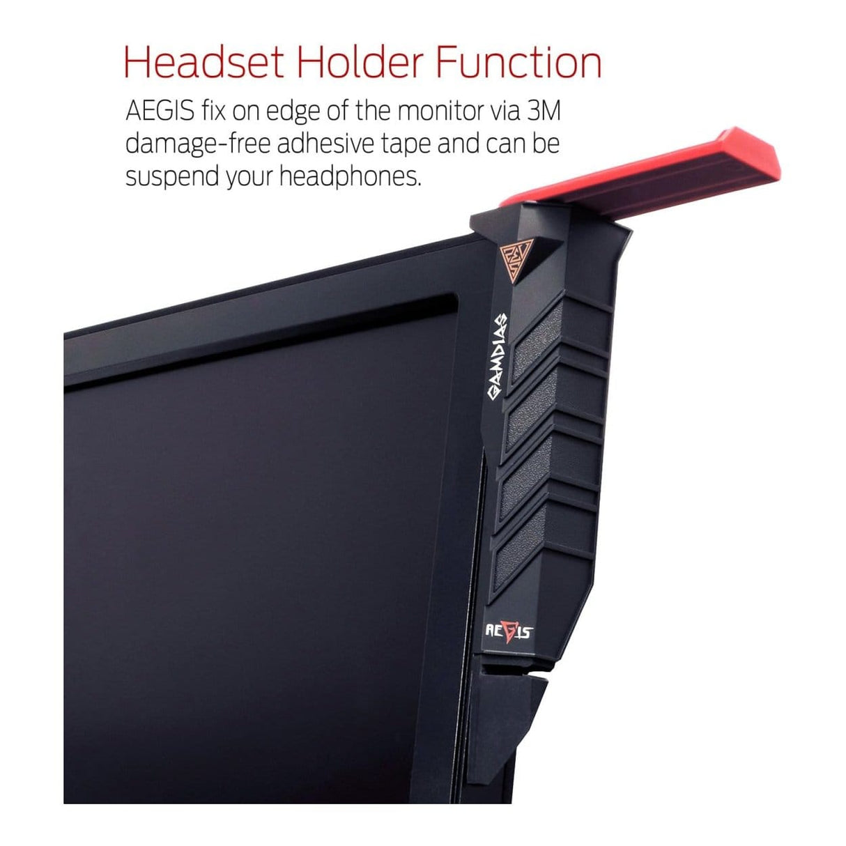 Gamdias Aegis Artful Cable Management Headset Holder and USB Hub 4710728309526