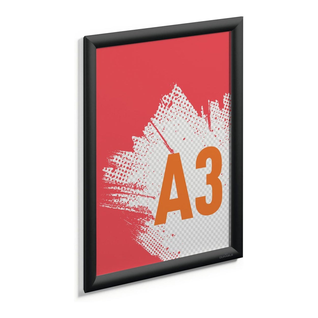 Durable A3 Snap Frame Aluminium Black 479701