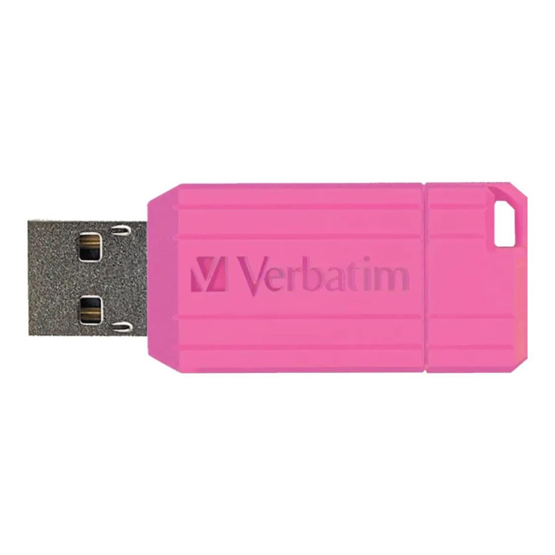 Verbatim 16GB USB Flash Drive Pinstripe Matte Pink 48017