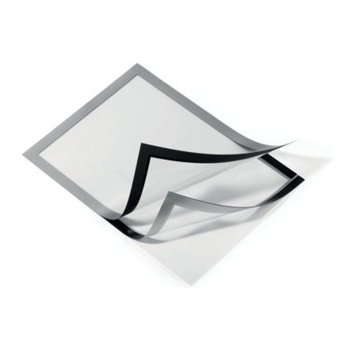 Durable DURAFRAME A4 Self Adhesive Magnetic Signage Frame 2-pack Silver 487223